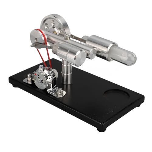 Stirlingmotor-Kit, Heißluft-Stirlingmotor, Motor-Bildungsmodell, Spielzeug, Stromgenerator, LED-Lichter-Kit, Wissenschaftliches Physik-Experiment, Pädagogisches Spielzeug von Asixxsix