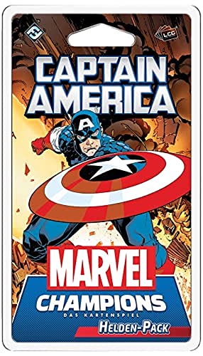 Fantasy Flight Games, Marvel Champions: LCG – Captain America, Helden-Erweiterung, Expertenspiel, Kartenspiel, 1-4 Spieler, Ab 14+ Jahren, 60+ Minuten, Deutsch, Mehrfarbig, Bunt von Fantasy Flight Games