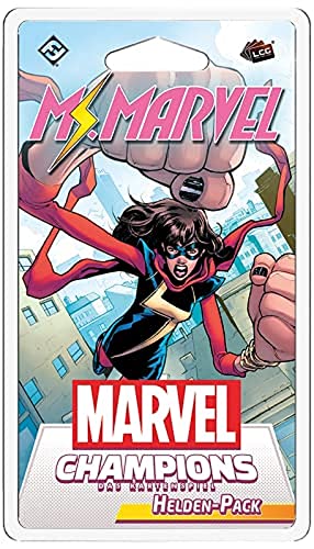 Fantasy Flight Games, Marvel Champions: LCG – Ms. Marvel, Helden-Erweiterung, Expertenspiel, Kartenspiel, 1-4 Spieler, Ab 14+ Jahren, 60+ Minuten, Deutsch, Mehrfarbig, Bunt von Fantasy Flight Games