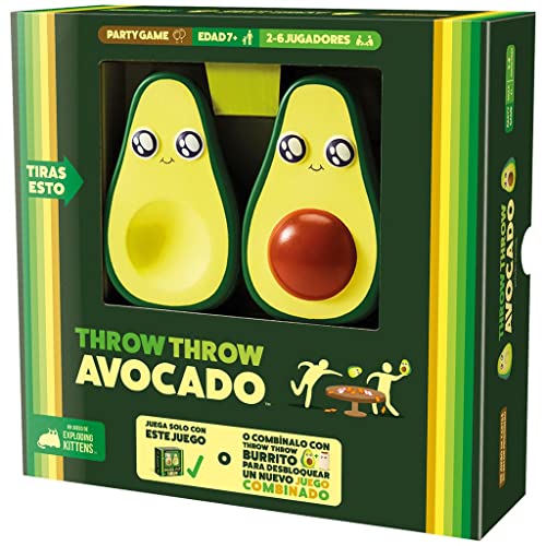 Asmodee EKITTA01ES 0 Throw Avocado-Kartenspiel auf Spanisch - Spanische Sprache von Exploding Kittens