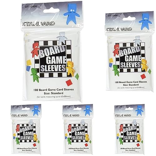 Arcane Tinman ART10406 AT-10406 Board Game Sleeves-Original 100pk-Standard, Multicoloured, Standard (Packung mit 5) von Asmodee