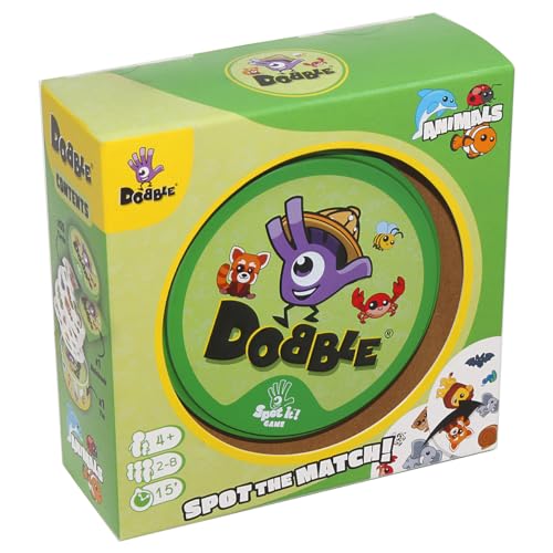 Asmodee , Dobble Animals , Card Game , Ages 4+ , 2-8 Players , 15 Minutes Playing Time von Asmodee