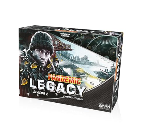 Asmodee Pandemic Legacy Season 2 Schwarz - Brettspiel für 2-4 Spieler ab 14 Jahren, 60 Minuten Spieldauer von Asmodee