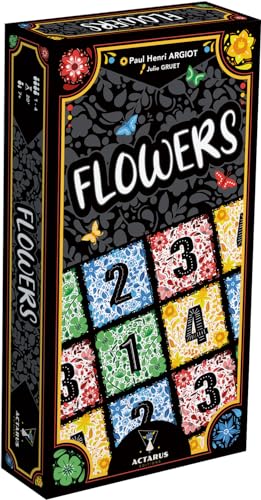 Asmodee Actarus Editions Flowers Gesellschaftsspiele – Kartenspiel – Spiel für Kinder, Erwachsene und Familie – ab 7 Jahren – 1 bis 4 Spieler – 20 Minuten – französische Version von Asmodee