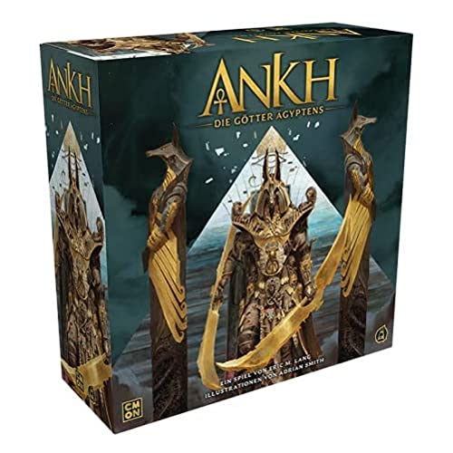 CMON | Ankh | Grundspiel | Kennerspiel | Strategiespiel | 2-5 Spieler | Ab 14+ Jahren | 90 Minuten | Deutsch von CMON