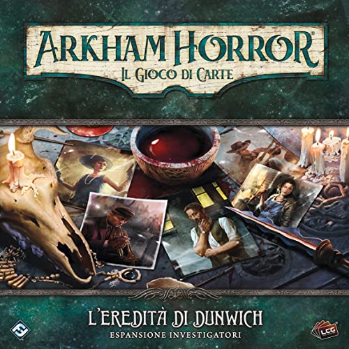 Asmodee - Arkham Horror Das Kartenspiel: Das Erbe von Dunwich, Ermittler-Erweiterung, italienische Ausgabe, 9672 von Asmodee