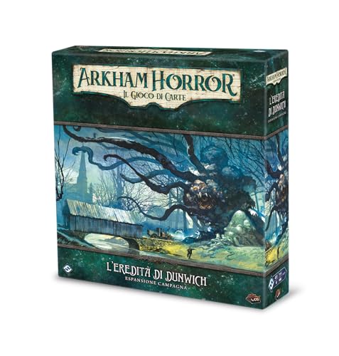 Asmodee Arkham Horror Das Kartenspiel, Das Erbe von Dunwich, Kampagnenerweiterung, italienische Ausgabe von Asmodee