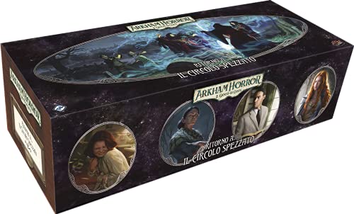 Asmodee - Arkham Horror Das Kartenspiel: Zurück zu... Der gebrochene Kreis - Erweiterung Kartenspiel, italienische Ausgabe von Asmodee