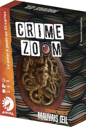 Asmodee Aurora Crime Zoom: Böser Blick – Gesellschaftsspiele – Ermittlungsspiele – Beobachtungsspiele – ab 14 Jahren – 1 bis 6 Spieler – französische Version von Asmodee