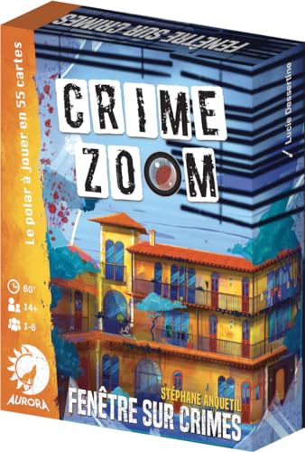 Asmodee Aurora Crime Zoom: Fenster auf Verbrechen – Gesellschaftsspiele – Ermittlungsspiele – Beobachtungsspiele – ab 14 Jahren – 1 bis 6 Spieler – französische Version von Asmodee