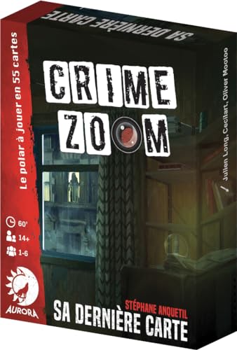 Asmodee Aurora Crime Zoom: Sa letzte Karte – Gesellschaftsspiele – Ermittlungsspiele – Beobachtungsspiele – ab 14 Jahren – 1 bis 6 Spieler – französische Version von Asmodee