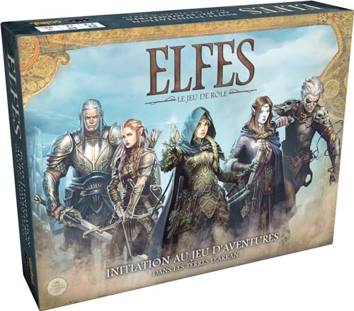 Asmodee - Black Book Editions – Elfen: Das Rollenspiel – Einführung in das Abenteuerspiel in Les Terres d'Arran – Gesellschaftsspiele – Rollenspiele ab 14 Jahren – 2 bis 6 Spieler – französische von Asmodee