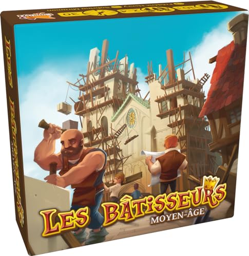 Asmodee - Bombyx – Die Bauarbeiter: Mittelalter – Gesellschaftsspiele – Kartenspiele – Reisespiele ab 10 Jahren – 2 bis 4 Spieler – französische Version von Asmodee