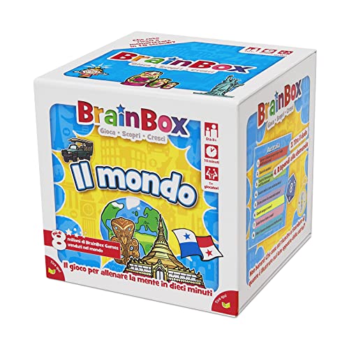 Asmodee - BrainBox: Die Welt - Spiel zum Lernen und Trainieren des Geistes, 1+ Spieler, 8+ Jahre, Ausgabe auf Italienisch Asmodee - BrainBox: Die Welt - Spiel zum Lernen und Trainieren des Geistes, 1+ Spieler, 8+ Jahre, Ausgabe auf Italienisch von Asmodee