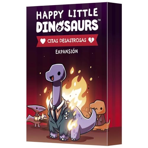 Asmodee - Dinosaurier-Brettspiel: Glückliche kleine Dinosaurier, Katastrophale Datierung, Empfohlenes Alter 8+ Jahre, Für 6 Spieler von Asmodee