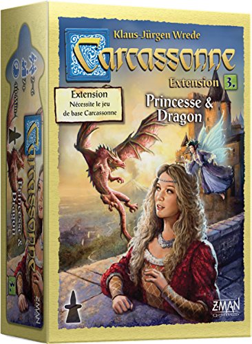 Asmodee CARC05N Carcassonne Drache Brettspiel, Mehrfarbig, Einheitsgröße von Asmodee