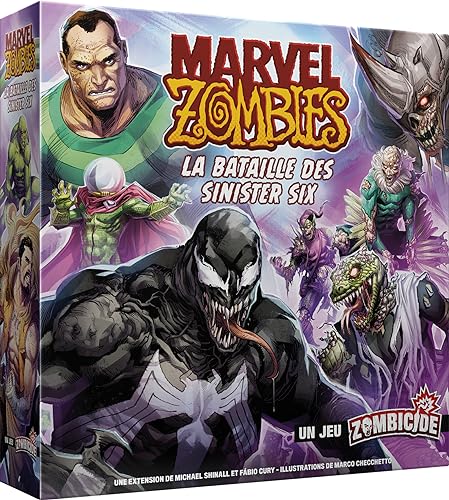 Asmodee - CMON – Marvel Zombies Erweiterung: Die Schlacht der Sinister Sechs – EIN Zombicid-Spiel – Gesellschaftsspiele mit Figuren – Kooperative Spiele für Erwachsene und Kinder ab 14 Jahren – von Asmodee