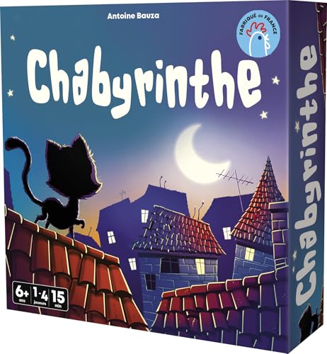 Asmodee - CHABYRINTHE – Familienspiel für Kinder ab 6 Jahren – Kartenspiel Made in France – Reflexion & Taktik – Finden Sie den Ausgang des Labyrinths – 1 bis 4 Spieler – 30 Minuten – auf Französisch von Asmodee