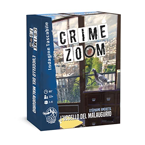 Asmodee - Crime Zoom A Bird of Ill Omen, Kartenspiel, Untersuchung, italienische Ausgabe, 8151 von Asmodee