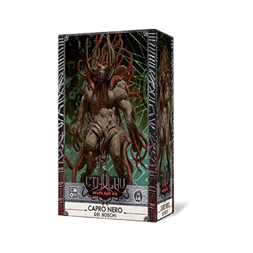 Asmodee Cthulhu Death May Die, Schwarzer Capro der Wälder, Erweiterung des Brettspiels, 1-5 Spieler, 14+ Jahre, italienische Ausgabe von Asmodee