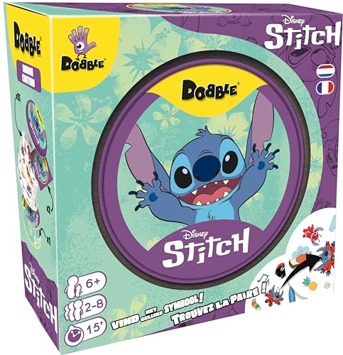 Asmodee - DOBBLE: Stitch – Gesellschaftsspiele – Kartenspiel, Schnelligkeit und Beobachtung – Spiel für Familie und Kinder ab 6 Jahren – 2 bis 8 Spieler – französische und niederländische Version Asmodee - DOBBLE: Stitch – Gesellschaftsspiele – Kartenspiel, Schnelligkeit und Beobachtung – Spiel für Familie und Kinder ab 6 Jahren – 2 bis 8 Spieler – französische und niederländische Version von Asmodee