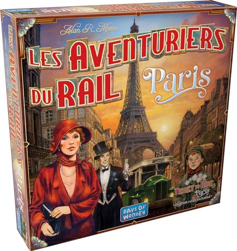 Les AVENTURIERS du Rail Paris Verrückte Jahre – Gesellschaftsspiel & Strategie für Kinder ab 8 Jahren – 2 bis 4 Spieler – 10 bis 15 Minuten – kompakte Version unabhängig auf Französisch – Days of von Asmodee