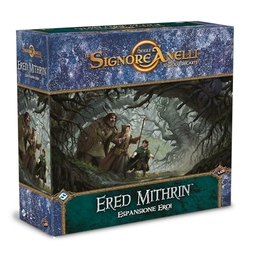 Asmodee - Der Herr der Ringe, Das Kartenspiel: Ered Mithrin, Erweiterung für Helden, Erweiterung für Kartenspiel, italienische Ausgabe von Asmodee