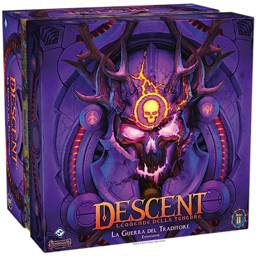 Asmodee - Descent, Legenden der Finsternis: Der Krieg des Verräters - Erweiterung des Brettspiels, 1-4 Spieler, 14+ Jahre, italienische Ausgabe von Asmodee