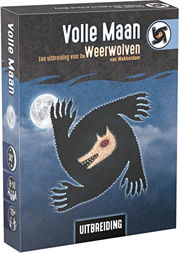 ASMODEE Die Werwölfe von Wakkerdam - Vollmond - Kartenspiel - Enthält 40 Neue Karten, um Weervolven noch spannender zu Machen - 10+ - 1-28 Spieler - DE von Asmodee