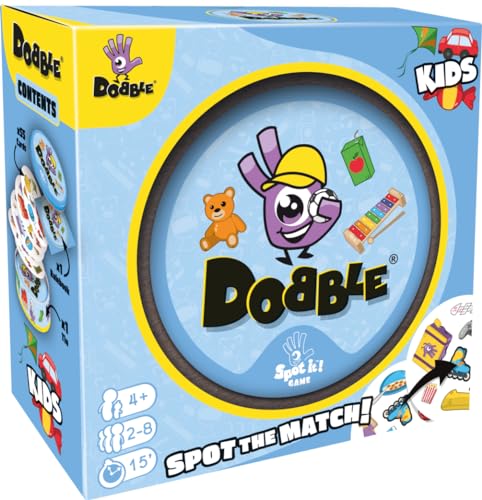 Asmodee | Dobble Kids | Card Game | Ages 4+ | 2-5 Players | 10 Minutes Playing Time von Asmodee