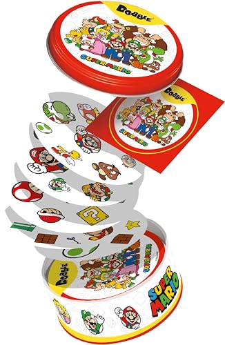 Asmodee Dobble Super Mario, Familien-Kartenspiel, ab 6 Jahren, 2–8 Spieler, 15 Minuten Spieldauer Asmodee Dobble Super Mario, Familien-Kartenspiel, ab 6 Jahren, 2–8 Spieler, 15 Minuten Spieldauer von Asmodee