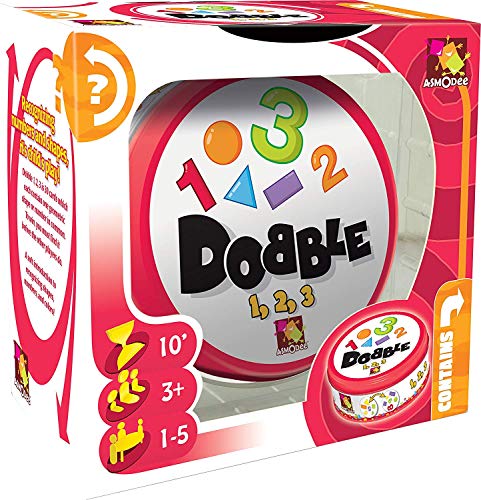 Asmodee , Dobble 1, 2, 3, Card Game, Ages 6+, 2-8 Players, 15 Minutes Playing Time von Asmodee