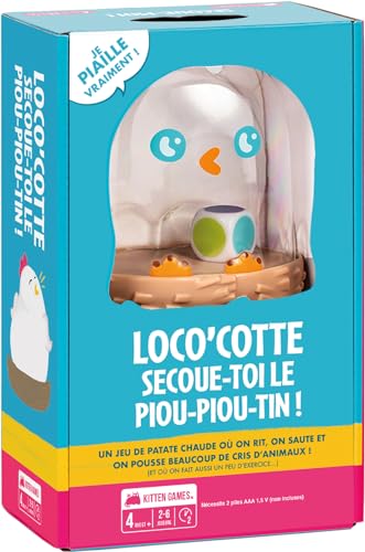 Asmodee - LOCO'COTTE – Interaktives Gesellschaftsspiel für Kinder ab 4 Jahren – Herausforderungsspiel und Schnelligkeit: Schütteln Sie den Bräter – 2 bis 6 Spieler – 2 Minuten – Batterien Nicht im von Asmodee