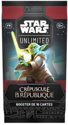 Asmodee FFG – Star Wars: Unlimited Dämmerung der Republik – Booster mit 16 Karten – Sammelkartenspiel – für Erwachsene und Kinder, ab 12 Jahren, 2 Spieler – französische Version von Asmodee