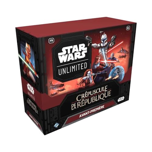 Asmodee FFG – Star Wars: Unlimited Dämmerung der Republik – Box Vorschau – Sammelkartenspiel – für Erwachsene und Kinder ab 12 Jahren, 2 Spieler – französische Version von Asmodee