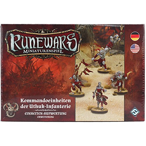 Asmodee FFGD0148 Runewars Miniaturenspiel-Kommandoeinheit der Uthuk-Infanterie/Erweiterung von Asmodee