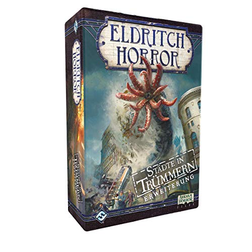 Fantasy Flight Games, Eldritch Horror – Städte in Trümmern, Erweiterung, Expertenspiel, Strategiespiel, 1-8 Spieler, Ab 14+ Jahren, 120+ Minuten, Deutsch von Fantasy Flight Games