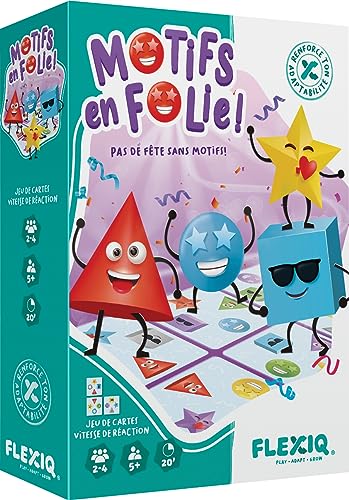 Asmodee FlexiQ Folienmotive – Gesellschaftsspiele – Kartenspiele – Beobachtungsspiele – Kinderspiele ab 5 Jahren – 2-4 Spieler – französische Version von Asmodee