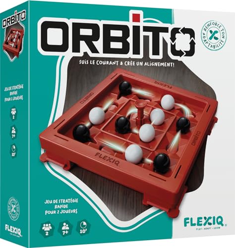 FlexiQ Asmodee Orbito, Gesellschaftsspiele, Strategiespiele, Denkspiele, Familienspiel, ab 7 Jahren, 2 Spieler, französische Version von Asmodee