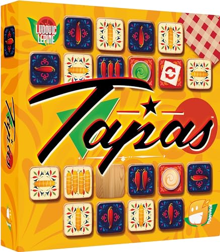 Asmodee Funforge Tapas – Gesellschaftsspiel – Spiel für Kinder, Erwachsene und Familie – ab 8 Jahren – 2 Spieler – 20 bis 30 Minuten – französische Version von Asmodee