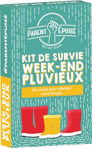 Asmodee Funomenum – Elternteil erschöpft – Überlebensset, regnerisches Wochenende – Gesellschaftsspiele – Kartenspiele – Spiele für Kinder ab 4 Jahren – 2 Spieler – französische Version von Asmodee