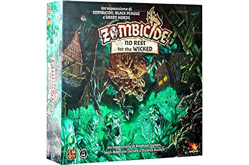 Asmodee GUF035 Survivors in a Zombie Apocalypse Zombicide Green Horde: No Rest for The Wicked, Brettspiel, Mehrfarbig, Espansioni von Asmodee