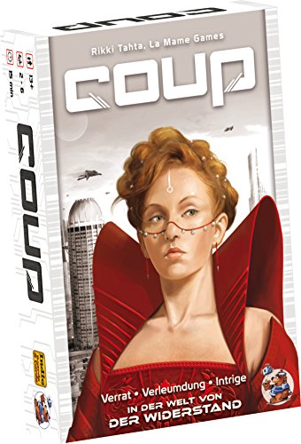 Asmodee HE540 Coup - Verrat, Verleumdung, Intrige. Ein Spiel in der Welt von "Der Widerstand" von Asmodee