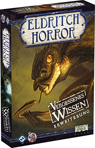 Fantasy Flight Games, Eldritch Horror – Vergessenes Wissen, Erweiterung, Expertenspiel, Strategiespiel, 1-8 Spieler, Ab 14+ Jahren, 120+ Minuten, Deutsch von Fantasy Flight Games