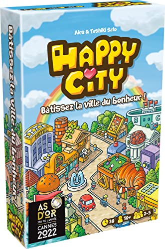 Asmodee | Happy City | FR | Gesellschaftsspiel | 2-5 Spieler | ab 10 Jahren | 30-60 Minuten | Strategiespiel Asmodee | Happy City | FR | Gesellschaftsspiel | 2-5 Spieler | ab 10 Jahren | 30-60 Minuten | Strategiespiel von Asmodee