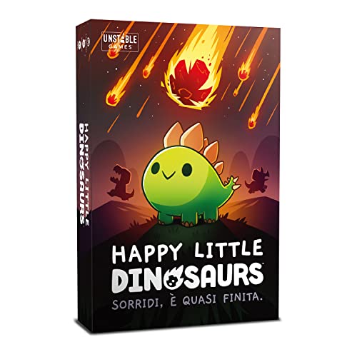 Asmodee - Happy Little Dinosaurier, Tischspiel, 2-4 Spieler, 8+ Jahre, italienische Ausgabe von Asmodee