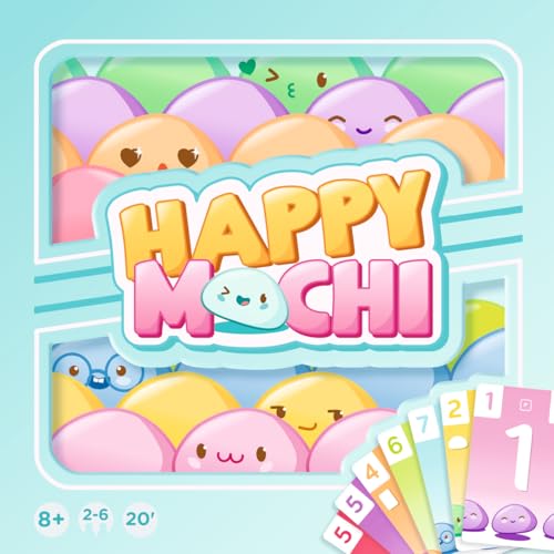 Asmodee | Happy Mochi | Mehrsprachige Version FR/NL | Zygomatic | 2-6 Spieler | ab 8 Jahren | 20 Minuten | Kartenspiel für die ganze Familie | lustiges Kartenspiel mit Freunden von Asmodee