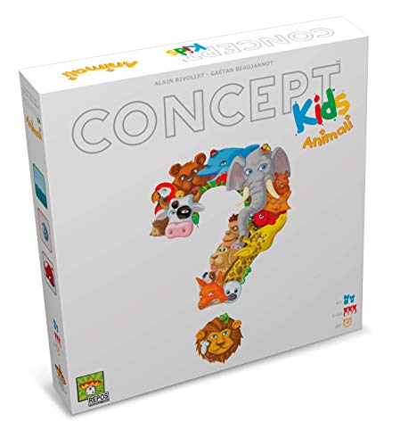 Asmodee - Concept Kids Tiere Brettspiel für die ganze Familie, 4+ Jahre, 2-12 Spieler, Italianischsprachige Ausgabe von Asmodee