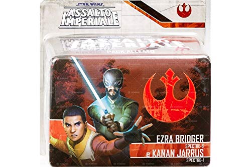 Asmodee Italien - Star Wars Imperial Assault: Ezra Bridger und Kanan Jarrus Pack Verbündeter Miniatur-Erweiterung Italienisch, Mehrfarbig, 9049 von Asmodee