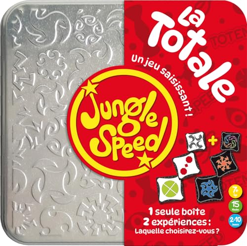 Asmodee - Jungle Speed La Totale – Gesellschaftsspiele – Kartenspiele – Stimmungsspiel – Schnelligkeits- und Beobachtungsspiel ab 7 Jahren – 2 bis 10 Spieler – 15 Minuten – französische Version von Asmodee